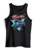 Herren Tank-Top Bedruckt Miami Beach Surfing Motiv USA Retro Automobil 80er  Muskelshirt Muscle Shirt Neverless®preview