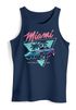 Herren Tank-Top Bedruckt Miami Beach Surfing Motiv USA Retro Automobil 80er  Muskelshirt Muscle Shirt Neverless®preview