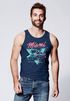 Herren Tank-Top Bedruckt Miami Beach Surfing Motiv USA Retro Automobil 80er  Muskelshirt Muscle Shirt Neverless®preview