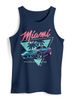 Herren Tank-Top Bedruckt Miami Beach Surfing Motiv USA Retro Automobil 80er  Muskelshirt Muscle Shirt Neverless®preview