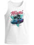 Herren Tank-Top Bedruckt Miami Beach Surfing Motiv USA Retro Automobil 80er Muskelshirt Muscle Shirt Neverless®preview