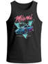 Herren Tank-Top Bedruckt Miami Beach Surfing Motiv USA Retro Automobil 80er Muskelshirt Muscle Shirt Neverless®preview