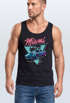 Herren Tank-Top Bedruckt Miami Beach Surfing Motiv USA Retro Automobil 80er Muskelshirt Muscle Shirt Neverless®preview
