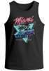 Herren Tank-Top Bedruckt Miami Beach Surfing Motiv USA Retro Automobil 80er Muskelshirt Muscle Shirt Neverless®preview