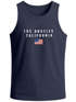 Herren Tank-Top Bedruckt Schriftzug California Los Angeles USA Amerika Flagge Muskelshirt Muscle Shirt Neverless®preview