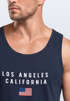 Herren Tank-Top Bedruckt Schriftzug California Los Angeles USA Amerika Flagge Muskelshirt Muscle Shirt Neverless®preview