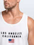 Herren Tank-Top Bedruckt Schriftzug California Los Angeles USA Amerika Flagge Muskelshirt Muscle Shirt Neverless®preview