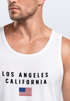 Herren Tank-Top Bedruckt Schriftzug California Los Angeles USA Amerika Flagge Muskelshirt Muscle Shirt Neverless®preview