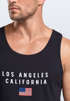 Herren Tank-Top Bedruckt Schriftzug California Los Angeles USA Amerika Flagge Muskelshirt Muscle Shirt Neverless®preview