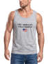 Herren Tank-Top Bedruckt Schriftzug California Los Angeles USA Amerika Flagge Muskelshirt Muscle Shirt Neverless®preview
