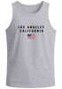 Herren Tank-Top Bedruckt Schriftzug California Los Angeles USA Amerika Flagge Muskelshirt Muscle Shirt Neverless®preview