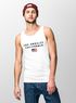 Herren Tank-Top Bedruckt Schriftzug California Los Angeles USA Amerika Flagge Muskelshirt Muscle Shirt Neverless®preview