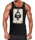 Herren Tank-Top Bedruckt Totenkopf Skull Spielkarte Pik Ass Kartenspiel Printshirt  Muskelshirt Muscle Shirt Neverless®preview