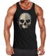 Herren Tank-Top Bedruckt Totenkopf Totenschädel Skull Tattoo Tribal Print Muskelshirt Muscle Shirt Neverless®preview