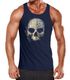 Herren Tank-Top Bedruckt Totenkopf Totenschädel Skull Tattoo Tribal Print Muskelshirt Muscle Shirt Neverless®preview