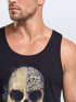 Herren Tank-Top Bedruckt Totenkopf Totenschädel Skull Tattoo Tribal Print Muskelshirt Muscle Shirt Neverless®preview