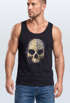 Herren Tank-Top Bedruckt Totenkopf Totenschädel Skull Tattoo Tribal Print Muskelshirt Muscle Shirt Neverless®preview