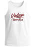 Herren Tank-Top Bedruckt Vintage Schriftzug Retro Design Aufdruck Print Muskelshirt Muscle Shirt Neverless®preview