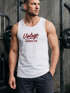 Herren Tank-Top Bedruckt Vintage Schriftzug Retro Design Aufdruck Print Muskelshirt Muscle Shirt Neverless®preview