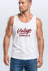 Herren Tank-Top Bedruckt Vintage Schriftzug Retro Design Aufdruck Print Muskelshirt Muscle Shirt Neverless®preview