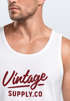 Herren Tank-Top Bedruckt Vintage Schriftzug Retro Design Aufdruck Print Muskelshirt Muscle Shirt Neverless®preview