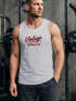 Herren Tank-Top Bedruckt Vintage Schriftzug Retro Design Aufdruck Print Muskelshirt Muscle Shirt Neverless®preview