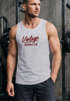 Herren Tank-Top Bedruckt Vintage Schriftzug Retro Design Aufdruck Print Muskelshirt Muscle Shirt Neverless®preview