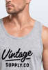 Herren Tank-Top Bedruckt Vintage Schriftzug Retro Design Aufdruck Print Muskelshirt Muscle Shirt Neverless®preview