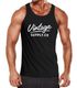 Herren Tank-Top Bedruckt Vintage Schriftzug Retro Design Aufdruck Print Muskelshirt Muscle Shirt Neverless®preview