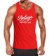 Herren Tank-Top Bedruckt Vintage Schriftzug Retro Design Aufdruck Print Muskelshirt Muscle Shirt Neverless®preview