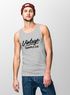 Herren Tank-Top Bedruckt Vintage Schriftzug Retro Design Aufdruck Print Muskelshirt Muscle Shirt Neverless®preview