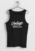 Herren Tank-Top Bedruckt Vintage Schriftzug Retro Design Aufdruck Print Muskelshirt Muscle Shirt Neverless®preview