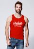 Herren Tank-Top Bedruckt Vintage Schriftzug Retro Design Aufdruck Print Muskelshirt Muscle Shirt Neverless®preview