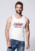 Herren Tank-Top Bedruckt Vintage Schriftzug Retro Design Aufdruck Print Muskelshirt Muscle Shirt Neverless®preview