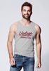 Herren Tank-Top Bedruckt Vintage Schriftzug Retro Design Aufdruck Print Muskelshirt Muscle Shirt Neverless®preview