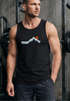 Herren Tank-Top Berg Wandern Natur Outdoor Aufdruck Print Muskelshirt Neverless®preview