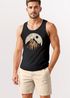 Herren Tank-Top Berge Wandern Outdoor Grafikshirt Naturmotiv Frontprint Sommer Muskelshirt Fashion Neverless®preview