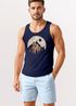 Herren Tank-Top Berge Wandern Outdoor Grafikshirt Naturmotiv Frontprint Sommer Muskelshirt Fashion Neverless®preview