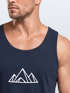 Herren Tank-Top Berge Wandern Polygon Design Print Outdoor Muskelshirt Neverless®preview