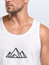Herren Tank-Top Berge Wandern Polygon Design Print Outdoor Muskelshirt Neverless®preview