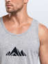 Herren Tank-Top Berge Wandern Polygon Design Print Outdoor Muskelshirt Neverless®preview