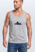 Herren Tank-Top Berge Wandern Polygon Design Print Outdoor Muskelshirt Neverless®preview