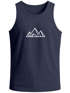 Herren Tank-Top Berge Wandern Polygon Design Print Outdoor Muskelshirt Neverless®preview