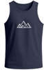 Herren Tank-Top Berge Wandern Polygon Design Print Outdoor Muskelshirt Neverless®preview