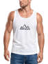 Herren Tank-Top Berge Wandern Polygon Design Print Outdoor Muskelshirt Neverless®preview