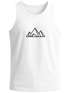 Herren Tank-Top Berge Wandern Polygon Design Print Outdoor Muskelshirt Neverless®preview