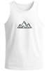 Herren Tank-Top Berge Wandern Polygon Design Print Outdoor Muskelshirt Neverless®preview