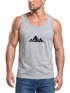 Herren Tank-Top Berge Wandern Polygon Design Print Outdoor Muskelshirt Neverless®preview