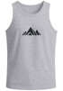Herren Tank-Top Berge Wandern Polygon Design Print Outdoor Muskelshirt Neverless®preview