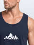 Herren Tank-Top Berge Wandern Polygon Design Print Outdoor Muskelshirt Neverless®preview